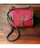 DOONEY &amp; BOURKE VTG Red All Weather Leather Crossbody Shoulder Bag Distr... - €54,87 EUR