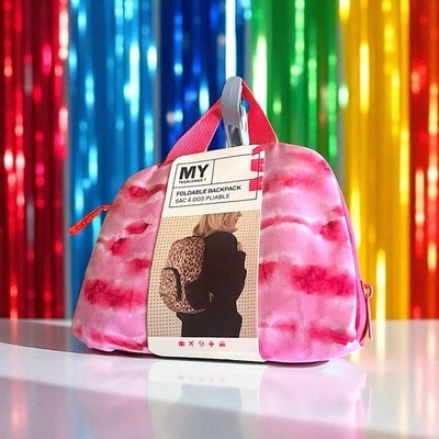 MYTAGALONGS Cotton Candy Folding Backpack Bag 17&quot;x6&quot;x12&quot; – Lightweight T... - $34.64