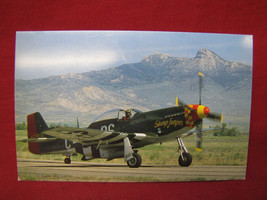 Vintage North American P-51-D Fighter &quot;Stump Jumper&quot; Plane Postcard #73 - £15.76 GBP