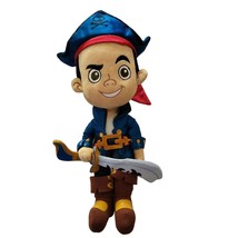 Disney Jake and the Neverland Pirates Captain Jake Plush Doll Stuffed Toy 12 In - £9.29 GBP