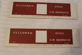 HO Scale Vintage Set of 2 Box Car Side Panels, New York Lake Erie RR Brown 24512 - £12.06 GBP