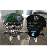US Army 20th SFG(A) Special Forces Group Creed Green Berets Skull Challe... - $28.29 CAD
