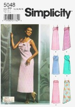 Misses' Pullover Slip Dress 2004 Simplicity Pattern 5048 Sizes 12 To 18 Uncut - $12.00