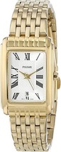 Seiko Pulsar Women Gold-Tone Bracelet Watch PH7330 Quartz Silver Dial Wr... - $256.11