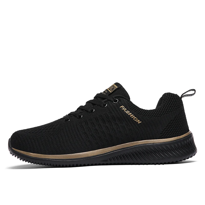New Cheap Black Sneakers Men Sport Shoes Mesh Breathable Mens Walking Shoes Ultr - £26.82 GBP