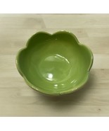 Anthropologie Trinket Jewelry Dish Catchall Flower Spring Green - $21.77