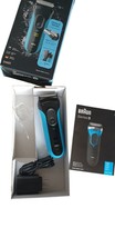 Braun Series 3 Proskin 3040S Wet &amp; Dry Electric Shaver Precision Trimmer - Blue - $18.69