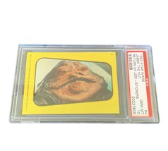 Star Wars Topps Card vtg PSA 10 Mint 1983 Jabba Hutt Sticker Return Jedi... - $3,465.00