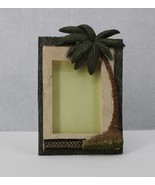 KC HAWAII 3.5X5 PHOTO PICTURE FRAME PALMTREE DISTRESSD LOOK PLASTIC COVE... - $3.99