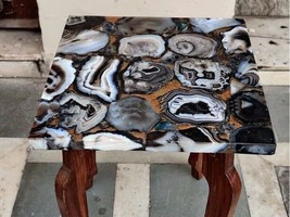 30&quot; Buy Agate Stone Custom Square Side Table Top for Bedroom Home Interior Gifts - £327.36 GBP+