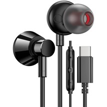 Usb C Headphones For Iphone 15 Plus Ipad 10, Type C Earphone In Ear Bud Noise Ca - £21.96 GBP