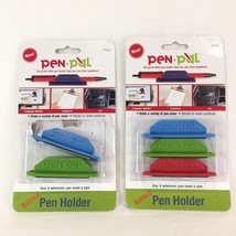 Lot Of 5 Pen Pal Flexible Pen Holder Pack Peel &amp; Stick PENPAL Lanyard Co... - £8.27 GBP