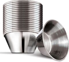 1.5 oz Stainless Steel Condiment Cups (12 Pack), Individual Portion Dipp... - $15.84