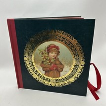 Vintage Christmas Album Journal w/Photo Vignettes Memory Notes 10.5x10.5” - £18.34 GBP