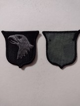 101st AIRBORNE ACU PATCH (GRAY ON BLACK) WITH HOOK &amp; LOOP :KY25-20 - $4.80
