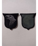 101st AIRBORNE ACU PATCH (GRAY ON BLACK) WITH HOOK &amp; LOOP :KY25-20 - €4,16 EUR