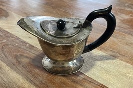 Vintage Art Deco Plated Gravy Boat ~ Creamer ~ 6.25&quot; x 5&quot; - $22.86 CAD