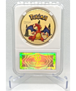 Pokemon Charizard Gold Collectible Coin W/ Case, Great Gift/Display Piece - £15.63 GBP