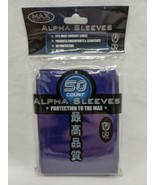 (1) (50) Pack Vintage Max Protection Blue Alpha Standard Size Sleeves #7... - $16.29 CAD