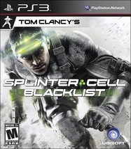 Tom Clancy's Splinter Cell Blacklist PS3 New! War Assault, Terror, Attack Combat - $17.81