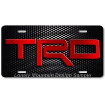 Toyota TRD Inspired Art Red on Mesh FLAT Aluminum Novelty License Tag Plate - $16.19