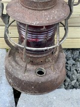 Vintage Dietz 8 Day Lantern Red Color No Cap NOT TESTED 14&quot; - $59.39