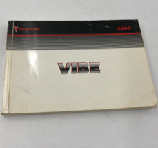 2003 Pontiac Vibe Owners Manual Handbook OEM E03B45065 - £28.39 GBP