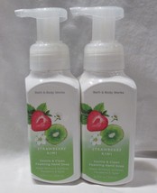 Bath &amp; Body Works Gentle &amp; Clean Foaming Hand Soap Set Lot Of 2 Strawberry Kiwi - £18.84 GBP