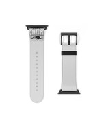 Black Wander More Faux Leather Apple Watch Band - Custom Watch Strap - U... - £30.92 GBP
