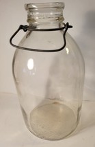 VTG One Gallon Glass Wire Bail Jar - £19.61 GBP