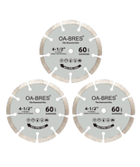 3Pack 4-1/2-Inch 60-Grit Diamond Compact Circular Saw Blade with 3/8-Inc... - £20.04 GBP