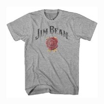 Jim Beam Mens T-Shirt Gray Logo Sizes Small NWT - $11.89