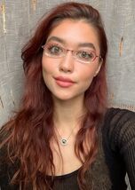 Vintage Silhouette SP1992 6071 52mm Clear Red Women's Eyeglasses Frame - $32.99