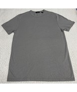 Theory Essential Crew Neck T-Shirt Men Gray/Green Short Sleeve Designer ... - $730.75 MXN