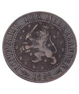 1898 Netherlands 2 1/2 Cent XF Condition KM #108.2 - €42,08 EUR