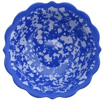 Four (4) Pioneer Woman ~ Blue ~ Country Splatter ~ 6.5&quot; ~ Melamine Dinner Bowls - £23.91 GBP