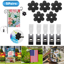 10Pcs Garden Flag Rubber Stoppers Plastic Clips for Garden Poles Stand A... - $16.14