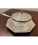 Formaggiera in ARGENTO 800 e cristallo al piombo - $284.81