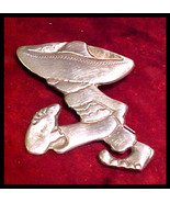 Vintage Mexico Sterling Pin Man Sombrero w/Hat Big Cartoon Feet 12.3 grams - €30,15 EUR