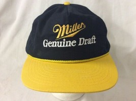 trucker hat baseball cap Miller Genuine Draft beer retro vintage SnapBack - £31.26 GBP