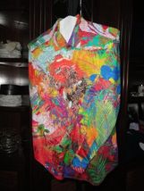 Robert Graham Garden Glory Long Sleeve Embroidered Shirt Size Medium image 5