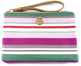 Giani Bernini Striped Wristlet Clutch Bag Multicolor Faux Leather 8x5.5” - $277.53 MXN