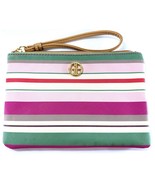 Giani Bernini Striped Wristlet Clutch Bag Multicolor Faux Leather 8x5.5” - $277.53 MXN
