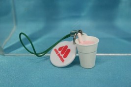 Bandai MOS Burger Miniature Mania P2 Mini Figure Strap Strawberry Milkshake - £27.96 GBP