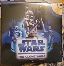 Star Wars The Clone Wars 2009 16 Month Wall Calendar New Sealed - £22.06 GBP