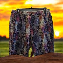 Hreski Abstract Colorful Mosaic Paisley Design Active Golf Shorts Men&#39;s ... - $31.19