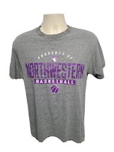 Property of Northwestern University Basketball Adult Medium Gray TShirt - £11.87 GBP