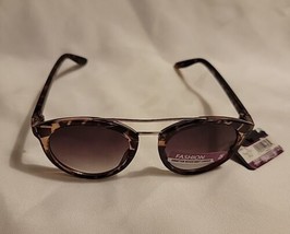Pirahna Womens Fashion Sunglasses Leopard Print Round Cat Eye # 94406 - £7.08 GBP