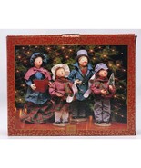 Home For The Holidays Fabric Mache Carolers Set Of 4 In Original Box By ... - $1,522.20 MXN