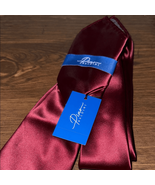 Pino Baldino Burgundy Silk Tie with pocket square - $258.10 MXN